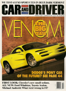 CAR & DRIVER 1994 MAR - ANDRETTI, PHIL GARNER, VENOM